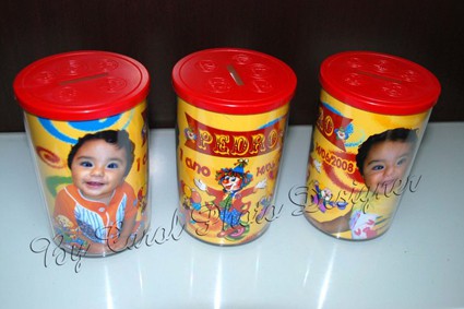 Cofrinhos personalizados em acrílico